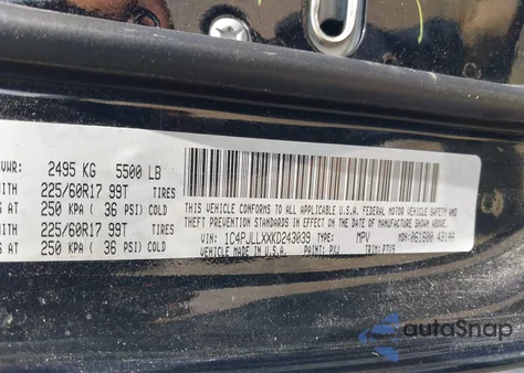 2019 Jeep Cherokee Latitude Plus Fwd из США, поврежденный, VIN 1C4PJLLXXKD243039